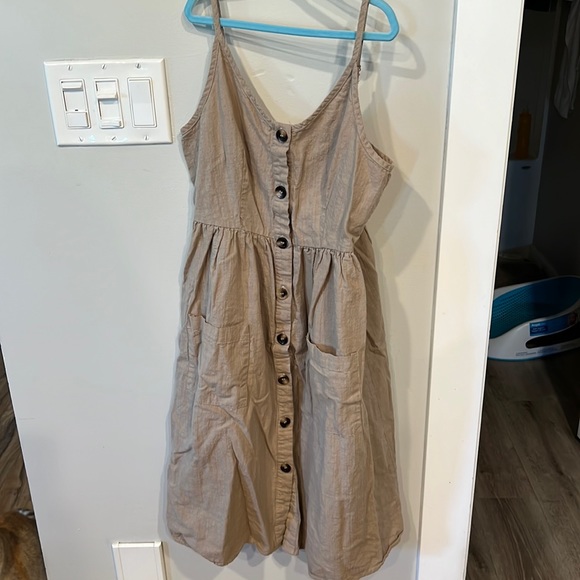 Shein size small beige dress - Picture 1 of 4